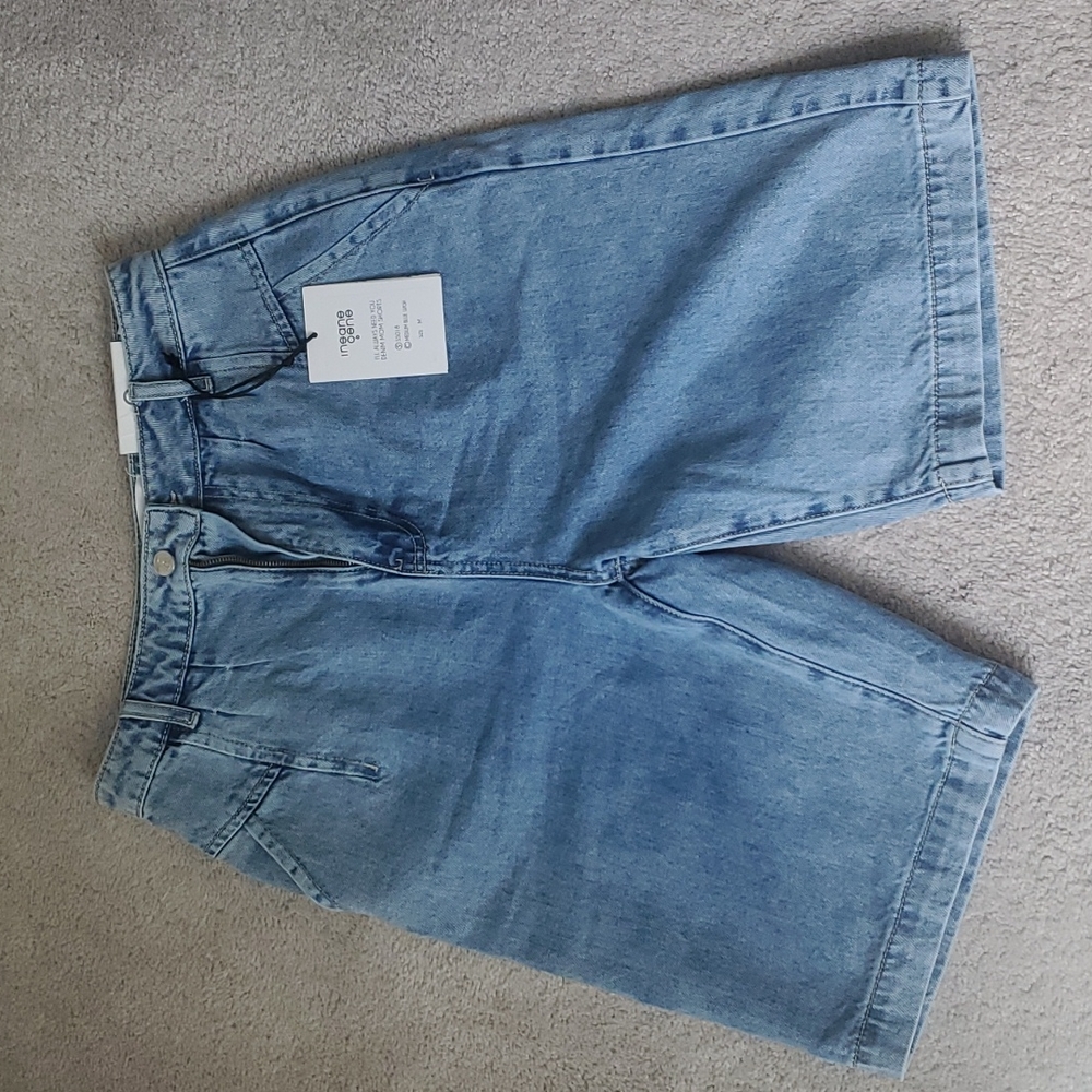 Denim Bermuda Jean Shorts